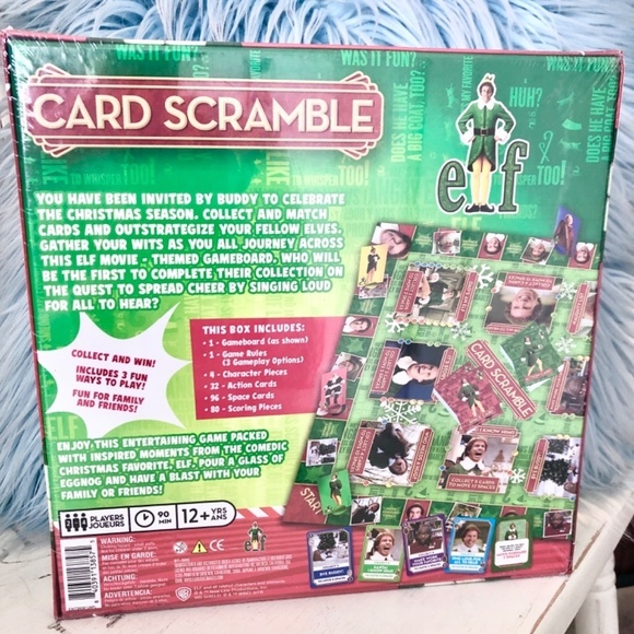 Elf Card Scramble Family Board Game Holiday Christmas, Buddy The Elf, NEW SEALED - Picture 2 of 10